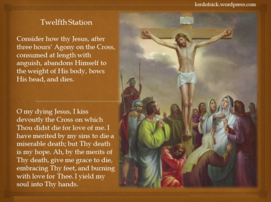 Station XII Jesus dies on the cross
