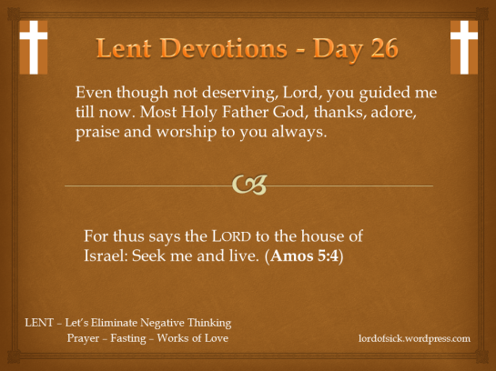 Lent day 26